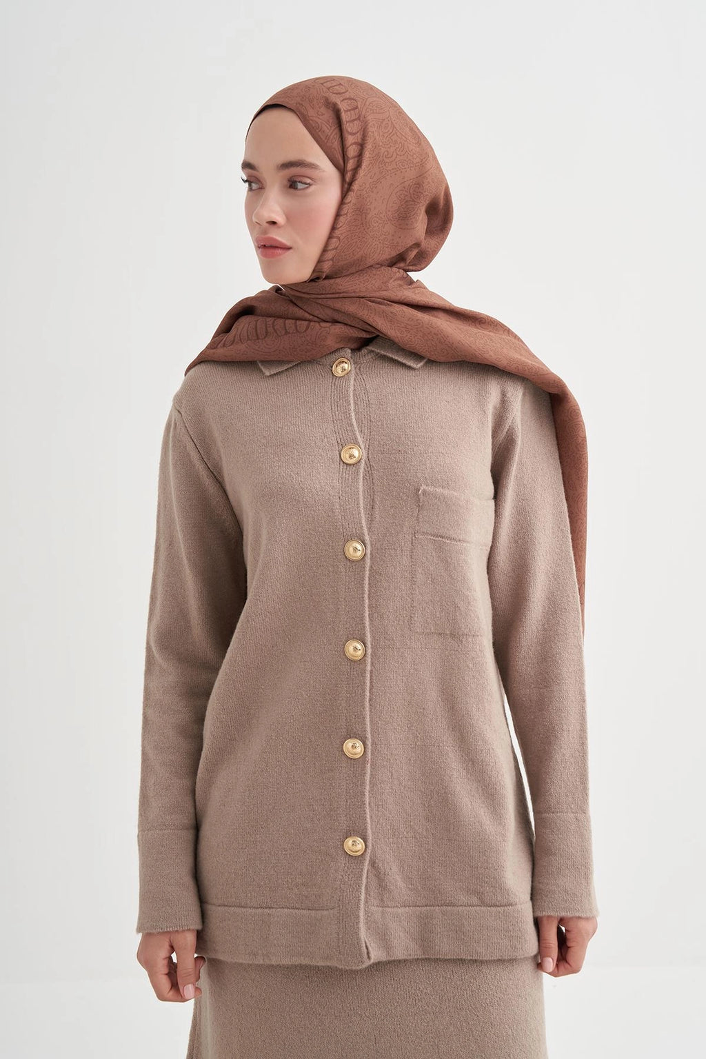 Elenora Monogram Floş Taba