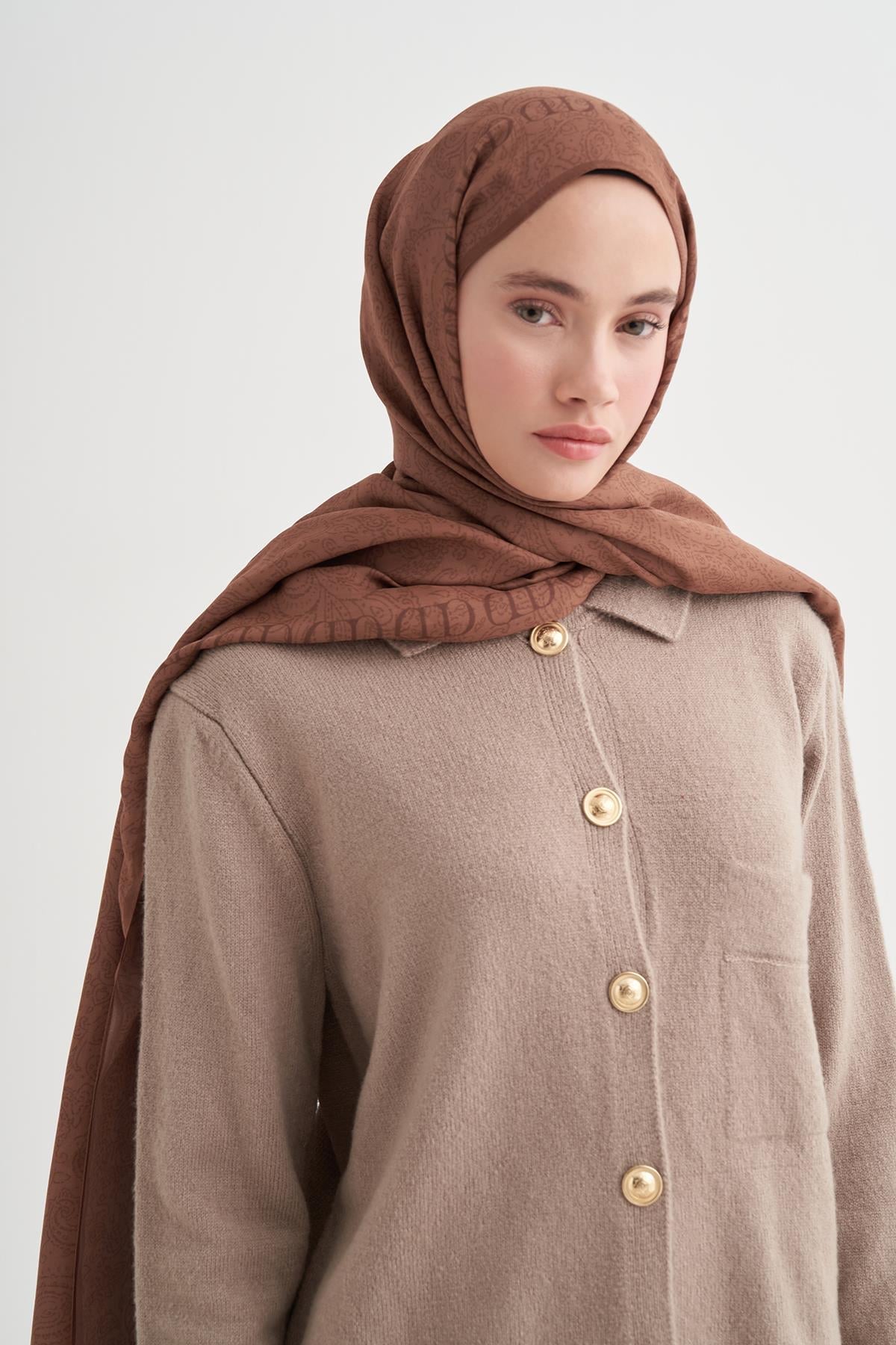Elenora Monogram Floş Taba