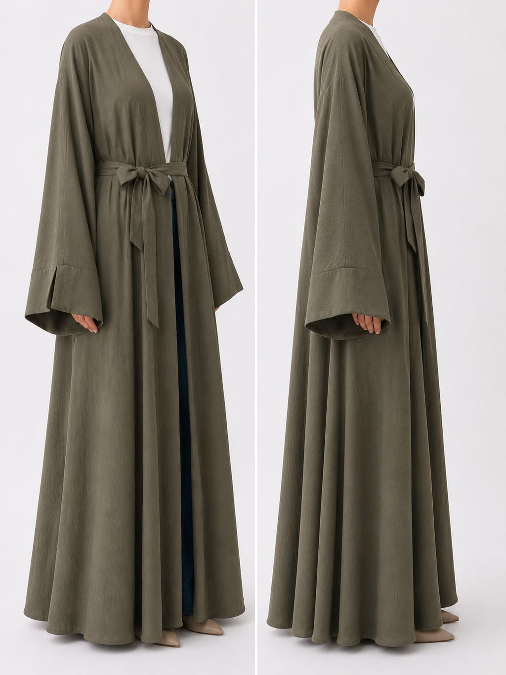 Yaprak Yeşili Kimono