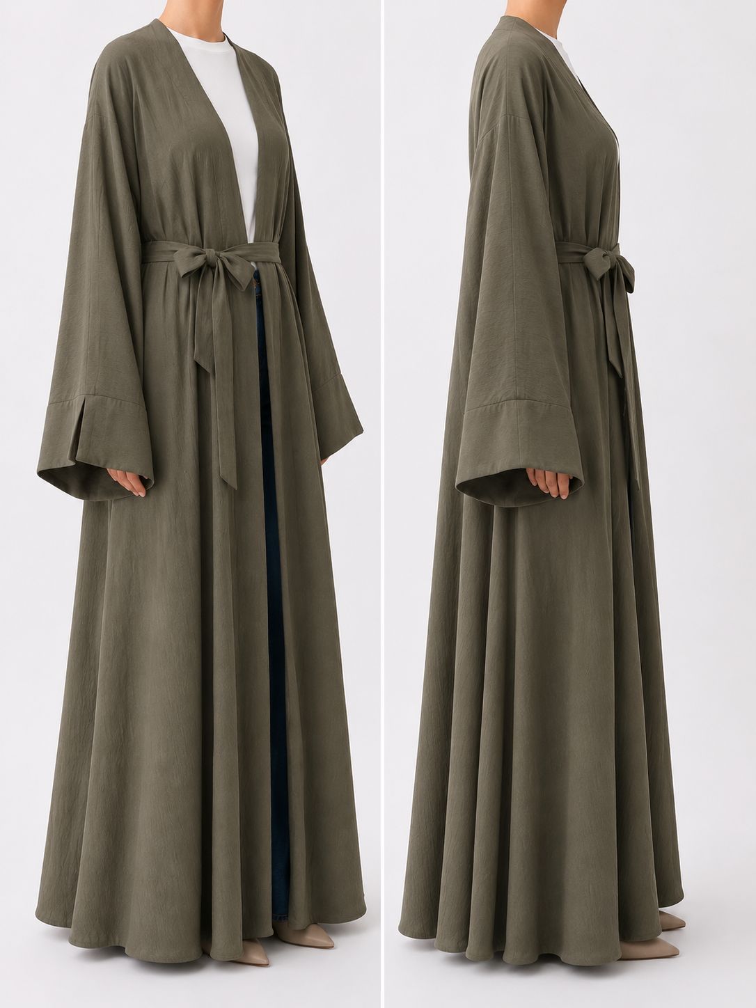 Yaprak Yeşili Kimono